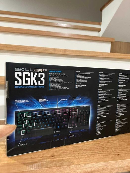 Teclado Gaming Mecânico Sharkoon Skiller SGK3 Novo