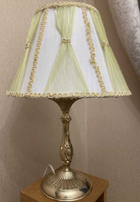 Лампа настольная бронза литьё