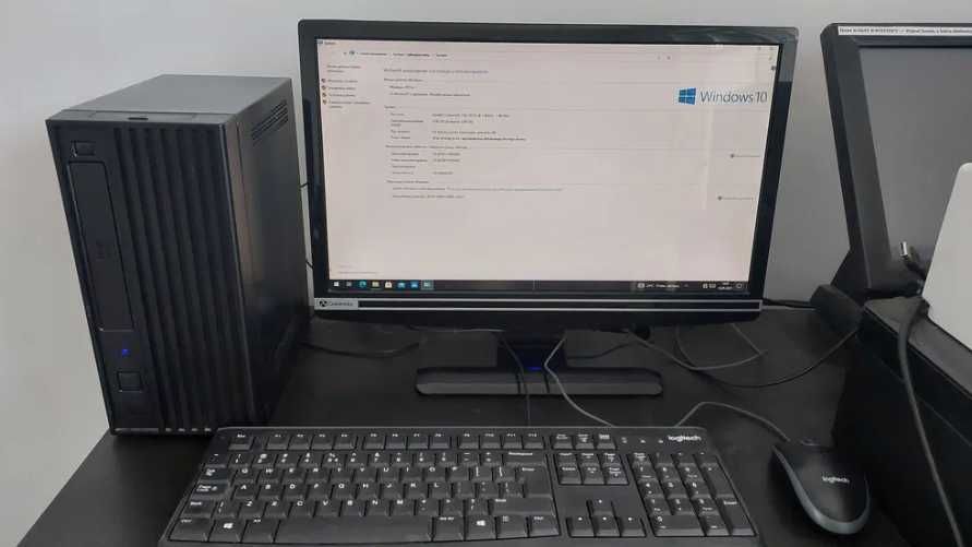 Zestaw sprzedażowo-magazynowy komputer x2 terminal POS dotykowy ekran