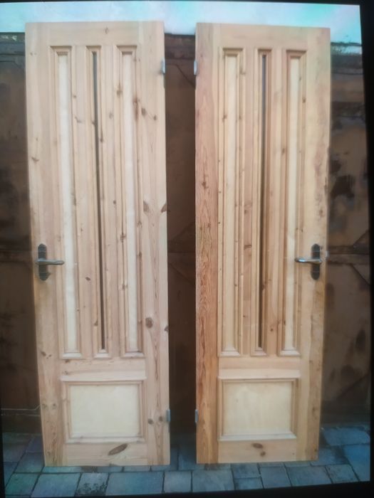 Двері міжкімнатні дерев'яні з коробками та лиштвою