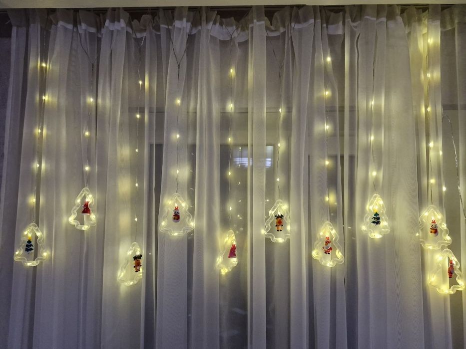 ЗНИЖКА НА ГІРЛЯНДИ! гірлянда Мішура, Роса, Штора Роса, Хвойна лапа