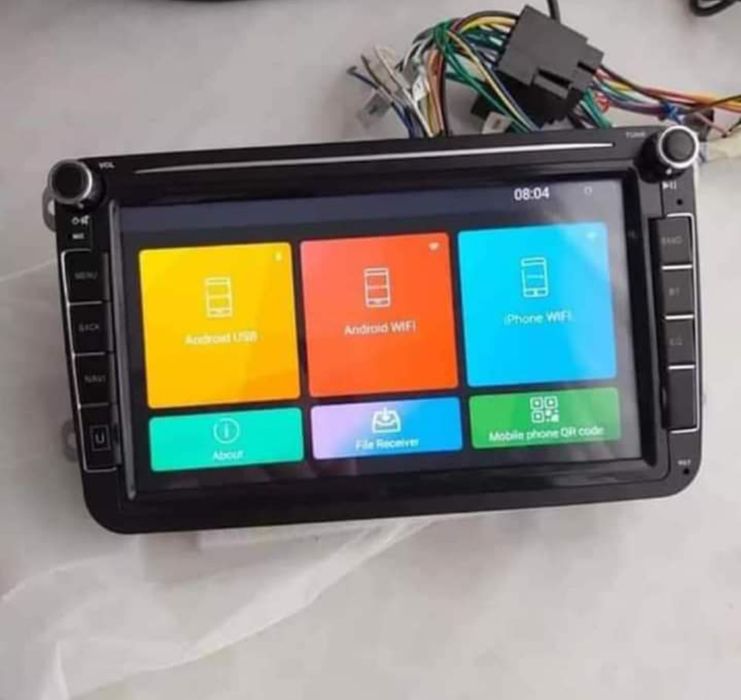 Rádio Android 14 com GPS Volkswagen/SEAT/Skoda (Artigo Novo) 2 GB RAM