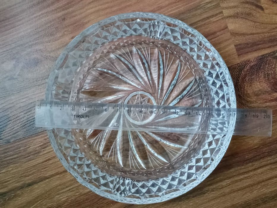 Popielniczka kryształowa prl