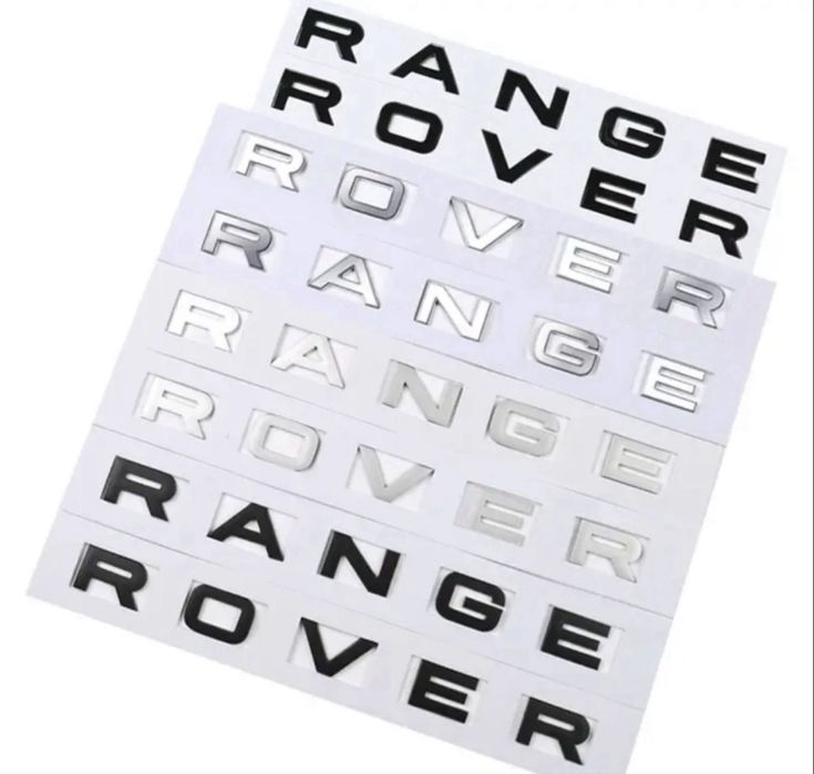 Letras Simbolos Autocolantes Range Rover Capo Mala