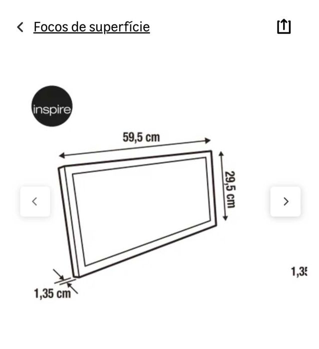 Plafond teto LED