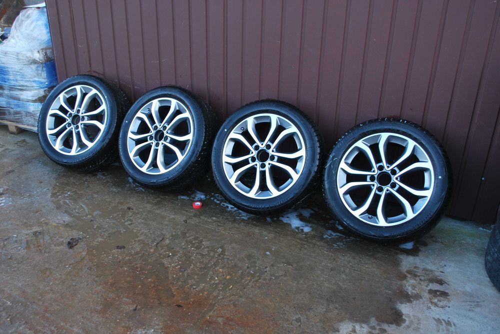 Koła 225 50 R17 5x112 Alufelgi + opony zima Mercedes C E TPMS ET48,5
