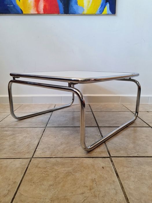 Stolik kawowy MAUSER,Bauhaus,chrom,Niemcy lata 50,mid-century,vintage