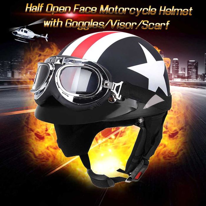 Capacete aviador e oculos