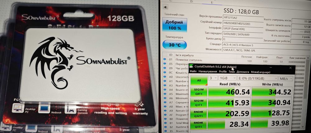 SSD NVMe PCIe 3.0 швидкісні ssd M2 2280, SATA 2.5"