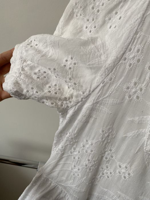 Letnia sukienka bawełniana biała Medicine rozmiar XS oversize