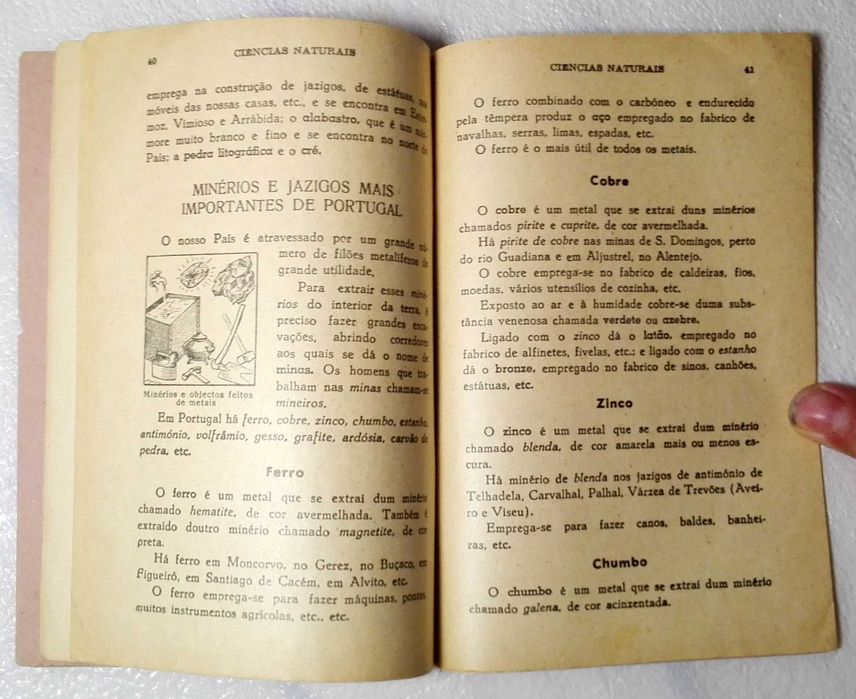 Livro Ciências Naturais (caderno mui antigo)
