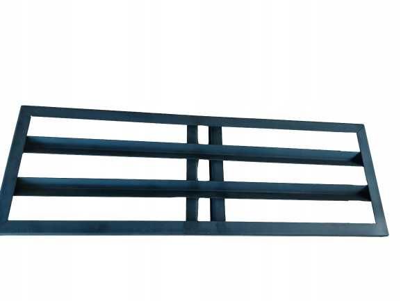 Niwelator Terenu Ogrodowy 90x30cm Stalowy Czarny Trzonek 150cm NOWY