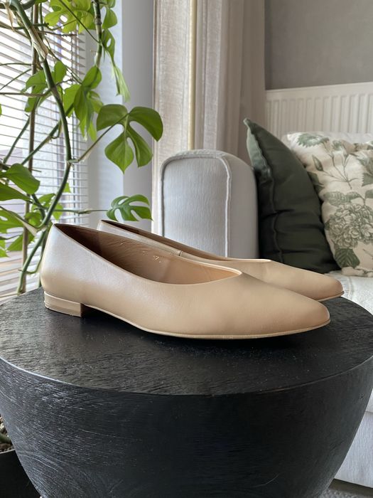 Buty baleriny Anis Mari 37 beżowe cielisty róż
