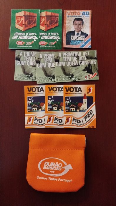 Autocolantes antigos do PSD