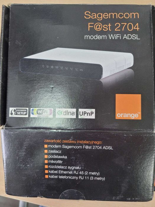 Sagemcom Fast2704 modem wifi ADSL Router