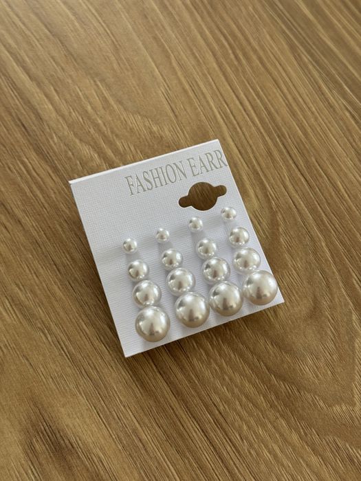 Пусети набір штучних перлини цвяшки 8 пар