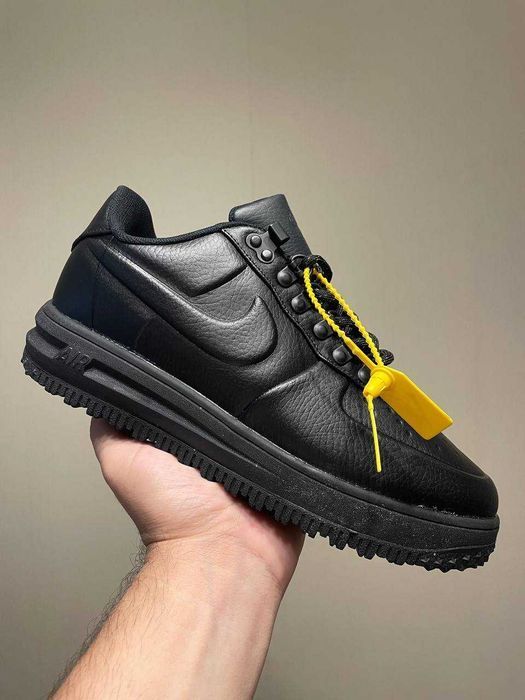 Кросівки Nike Lunar Force 1 Duckboot Low Triple Black premium i97 | Кроссовки Найк чоловічі