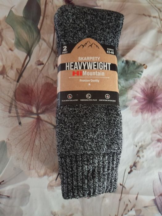 Nowe męskie skarpety. 2pary. HEAVYWEiGHT. Rozmiar 43 - 46.