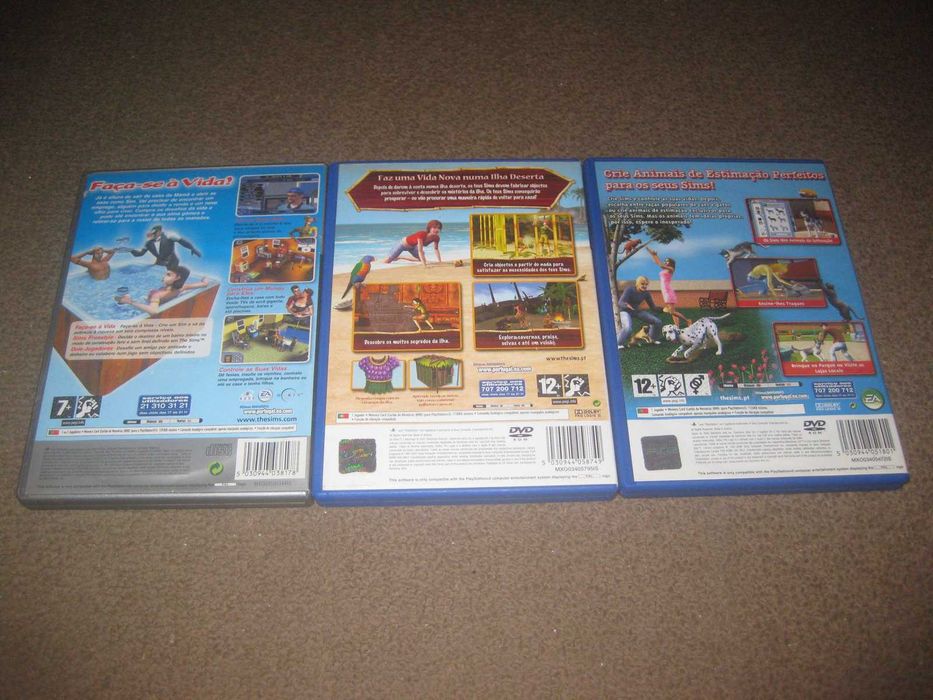 3 Jogos para a Playstation 2 da Saga "The Sims" Completos!
