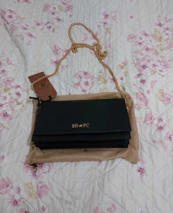 Mala/pochete preta Nova marca Beverly Hills Polo Club