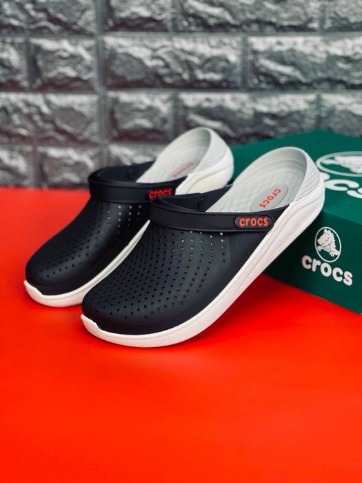 Силиконовые кроксы / шлепки с закрытыми пальцами / Мужские crocs шлепанцы удобные/ кроксы мужсие / шлепнцы крокс/ crocs
