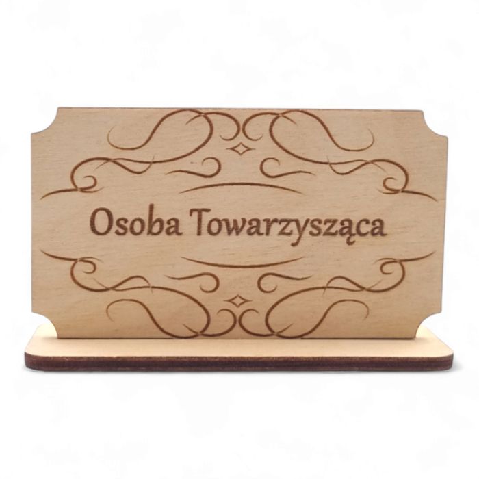 Drewniane winietki stojące Personalizowane - wzory do wyboru