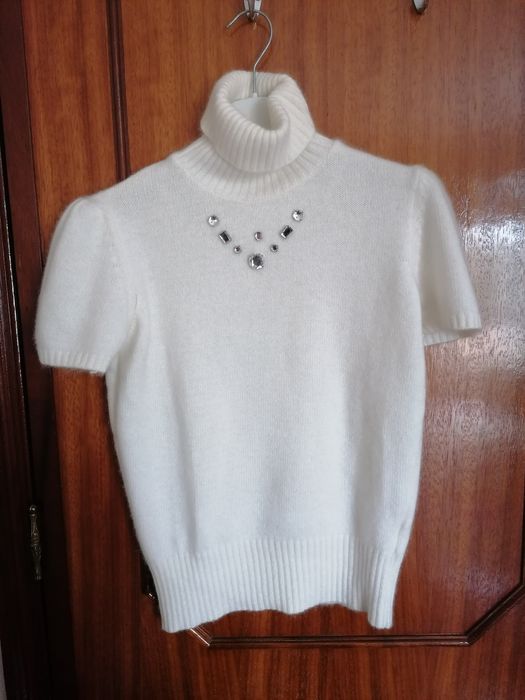Camisola de lã com Pedraria