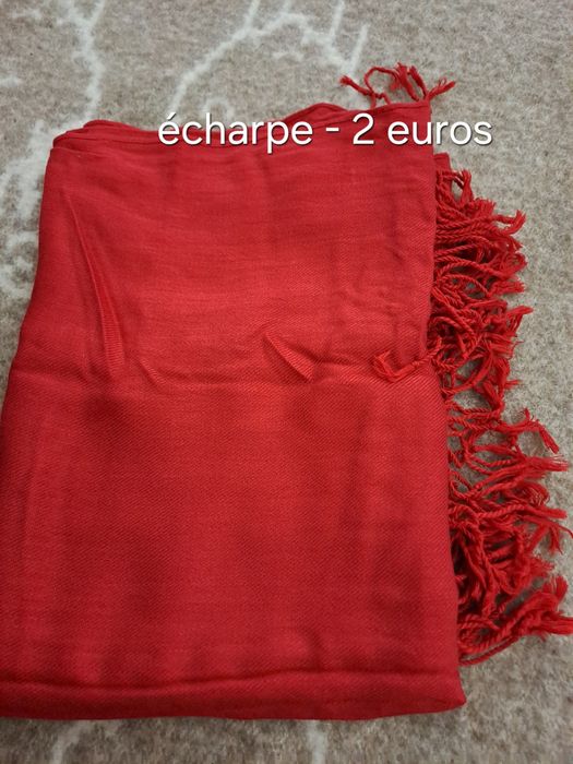 4 Echarpes,em lã, tecido leve e tecido grosso- 2 euros cada