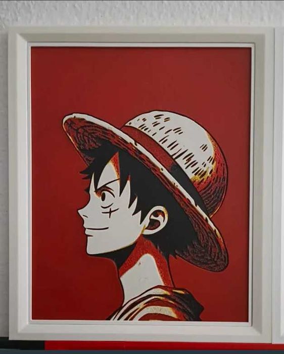 Quadro 3D Luffy One Piece