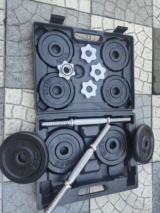 Kit Halteres Ajustáveis 20kg YourFit + Caixa Original | Treino Completo em Casa