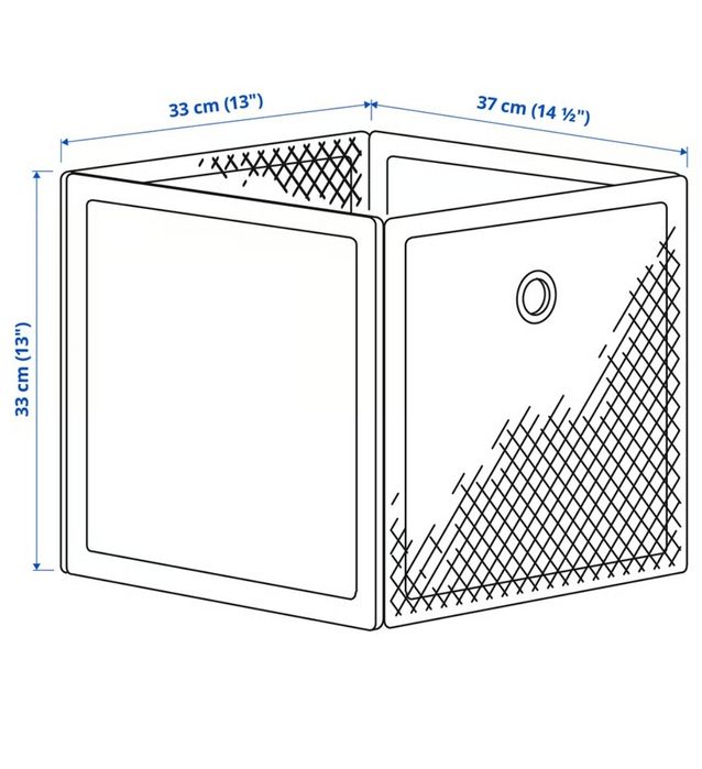 Caixa metal branca para KALLAX
