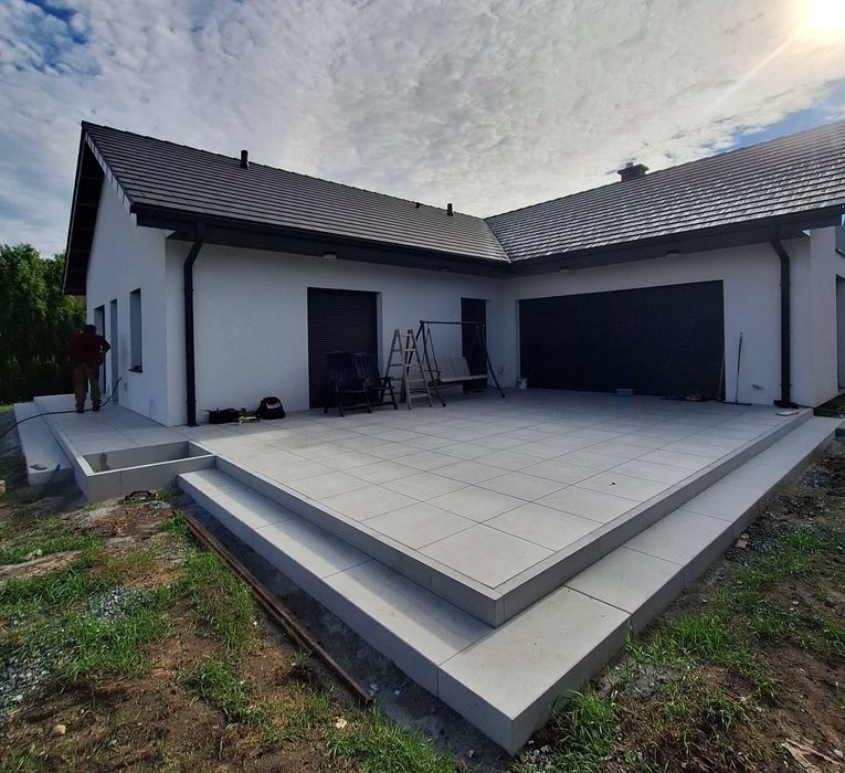 Brukarstwo Bruki Układanie kostki Tarasy kostka brukowa granitowa