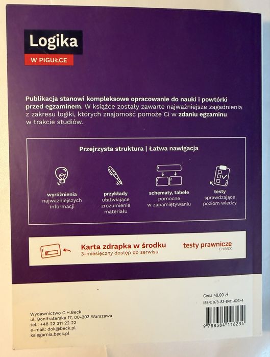 Logika w pigułce C.H.Beck, podrecznik + testy