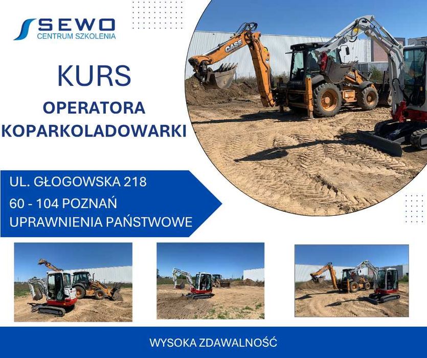 Kurs operatora KOPARKOŁADOWARKI - uprawnienia WIT Łukasiewicz