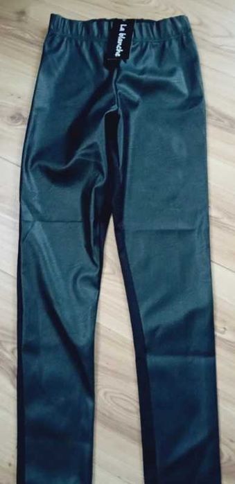 Legginsy tkanina eco skóra La blanche