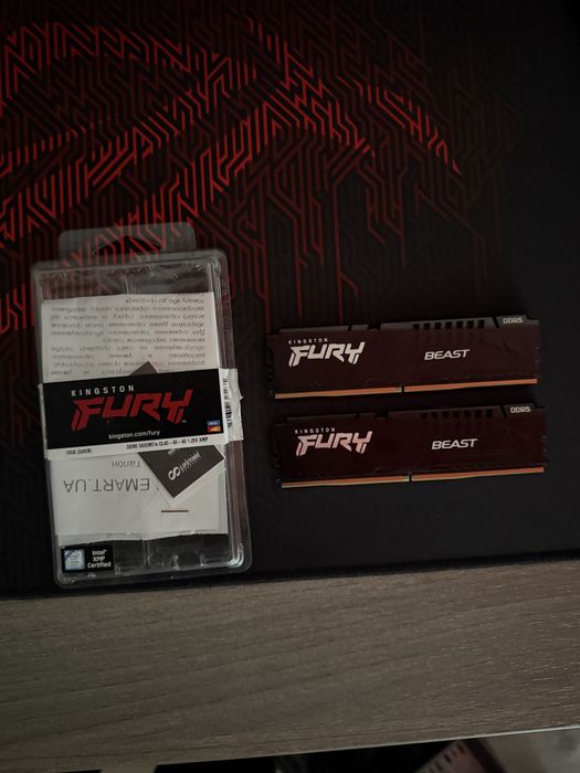 Оперативная память Kingston Fury DDR-5, 5600MHz, 2x8gb