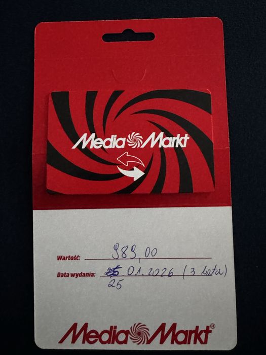 Karta podarunkowa media markt
