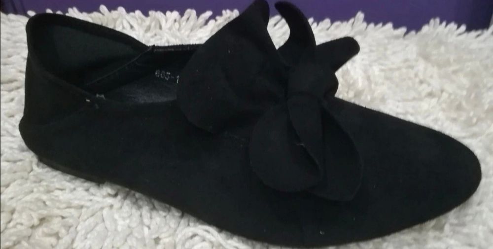 Buty balerinki makasyny kokarda