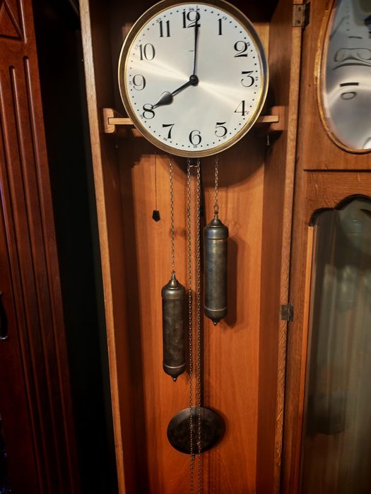 Duży zegar stojący retro, sprawny Mechanizm  Kienzle