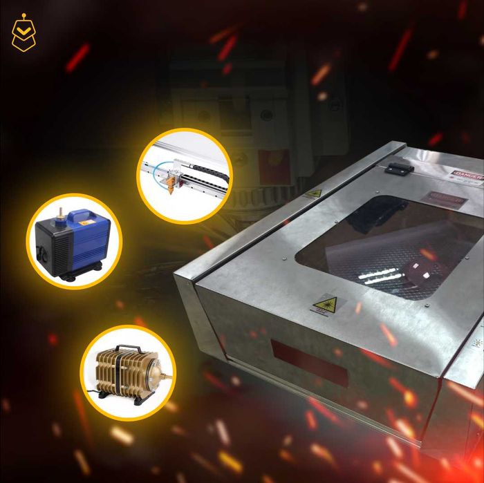 Лазер СО2, лазерний резак, лазер  CO2, гравер, порезка фанери