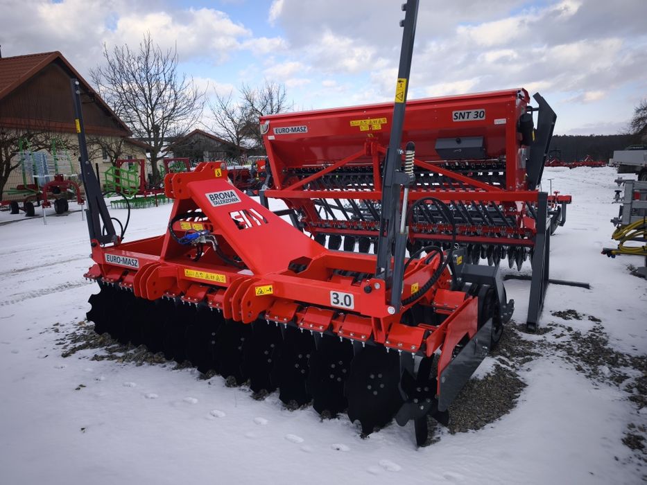 Zestaw Uprawowo-siewny  Nabudowany Euro-Masz 2.5m 3m