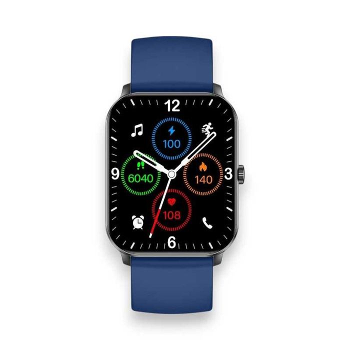 Smartwatch Gravity 1.85" - Czarny/Granatowy, Funkcja Rozmów, IP68