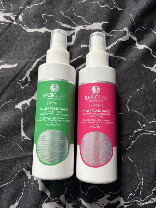 2x tonik basiclab zielony i różowy