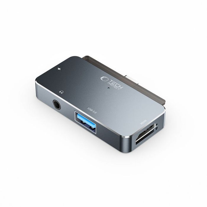 Tech-Protect V6-Hub Adapter 4w1 Szary