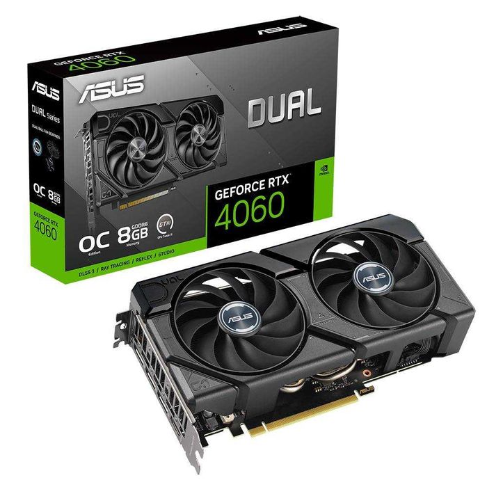 Placa Gráfica _ ASUS Dual EVO GeForce RTX 4060 8GB GDDR6 OC DLSS3
