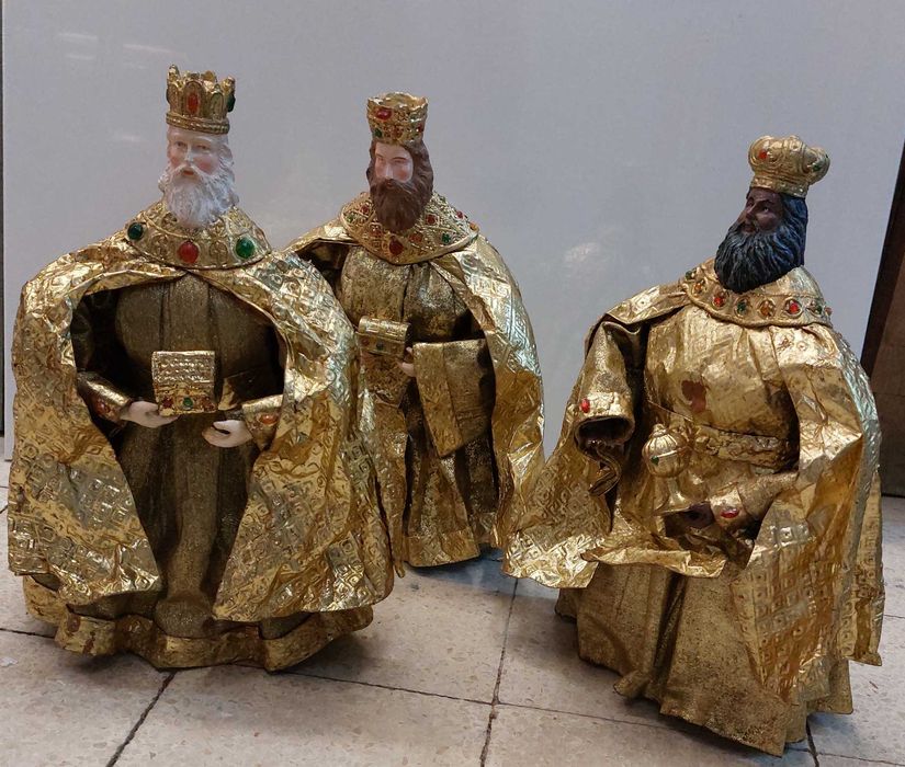 Três Reis Magos em cartão