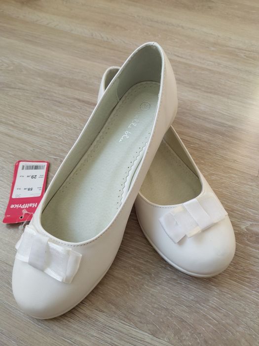 Buty komunia białe r. 36 wkładka 22,5 cm nowe