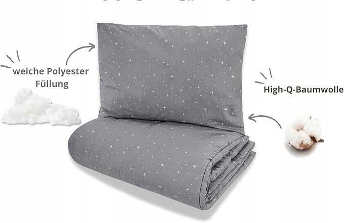 Kołdra 90x120 + poduszka 60x40 do łóżeczka Totsy Baby