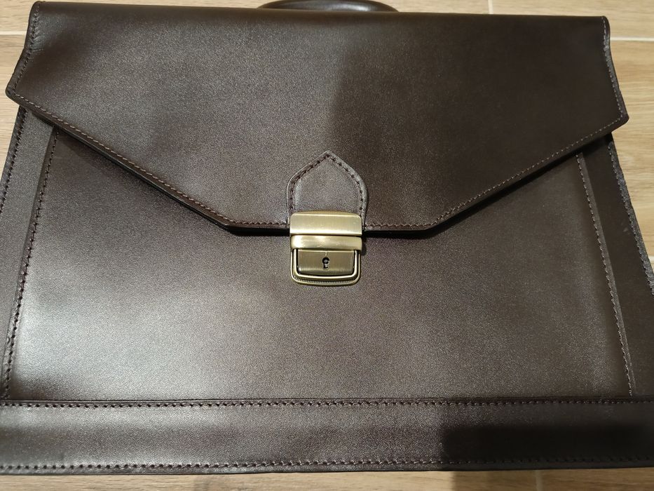 Męska aktówka skórzana Borse in pelle