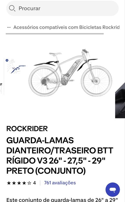 Conjunto de 3 Guarda- Lamas para Bicicletas